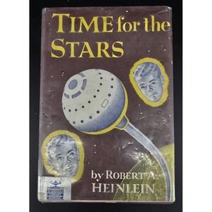 Robert A. Heinlein 'Time for the Stars' Scribner's 1956 First Edition HC Ex Lib